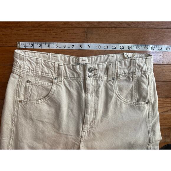 We The Free Aster Straight Jeans size 33 100% Cotton Cream - Picture 11 of 16